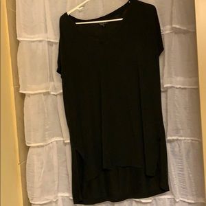 High low TOP SHOP black shirt